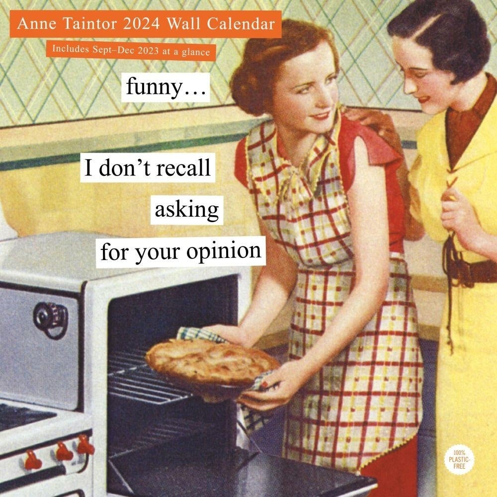 Anne Taintor 2024 Wall Calendar Manic Snail