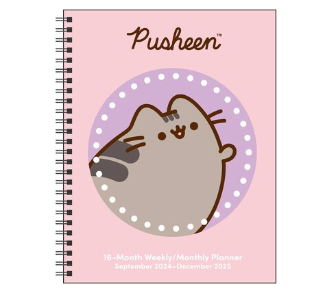 2025 16MO PUSHEEN WEEKLY PLANNER Manic Snail